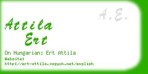 attila ert business card